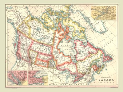 Mapa del Dominio de Canadá, 1902 de Unbekannt