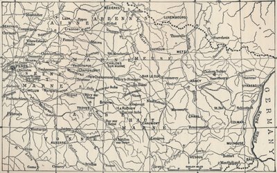 Mapa del Campo de Operaciones en 1814 de Unbekannt