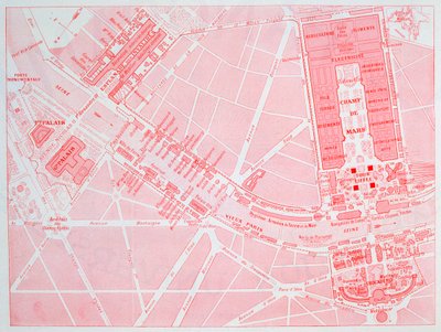 Mapa de la Exposición Universal de París, 1900 de Unbekannt