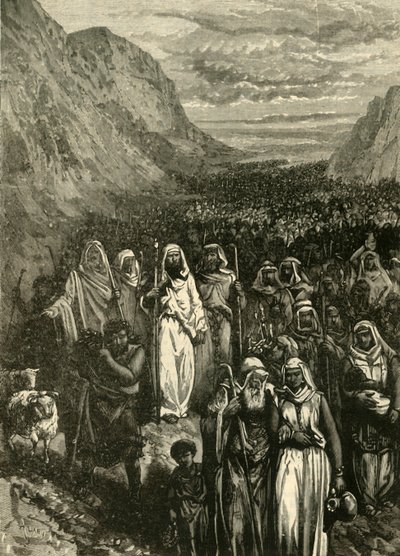 Marcha de los israelitas, 1890 de Unbekannt