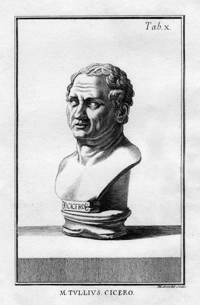 Marco Tulio Cicerón, erudito, escritor y estadista romano del siglo I a.C. de Unbekannt