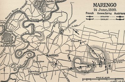 Marengo - 14 de junio de 1800 Batalla vespertina, 1896 de Unbekannt
