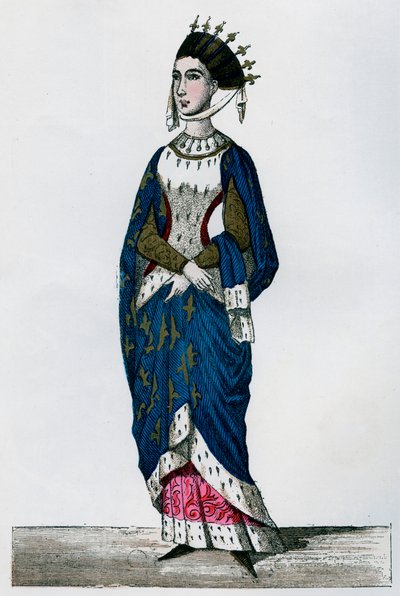 Margarita de Provenza, reina consorte de Luis IX de Francia, siglo XIII, 1882-1884 de Unbekannt