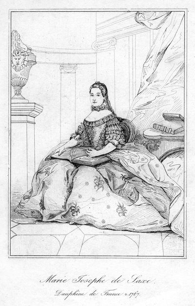 Marie-Josèphe de Sajonia, Delfina de Francia de Unbekannt