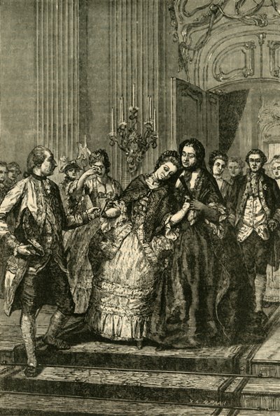 María Antonieta despidiéndose de su madre, 1770 de Unbekannt