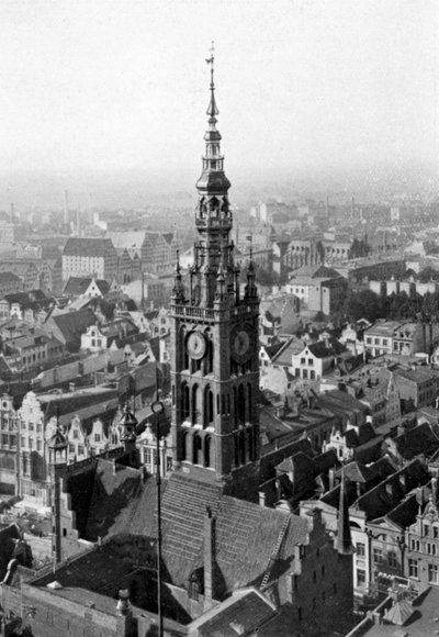 Campanario de la iglesia de Marienkirche, Alemania, 1926 de Unbekannt