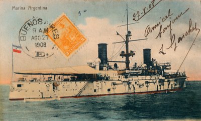 Marina Argentina. Acorazado, Belgrano, c1908 de Unbekannt