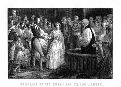 Matrimonio de la Reina Victoria y Alberto, Capilla Real, Palacio de St James, 10 de febrero de 1840, 1899 de Unbekannt