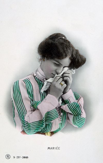 Casados, postal francesa vintage, c1900 de Unbekannt