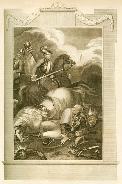 Mariscal Blucher en la Batalla de Ligny, 16 de junio de 1815 de Unbekannt