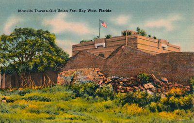 Torres Martello Viejo Fuerte Unión, Key West, Florida, c1940s de Unbekannt