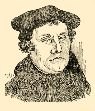 Martín Lutero, 1529, c1930 de Unbekannt
