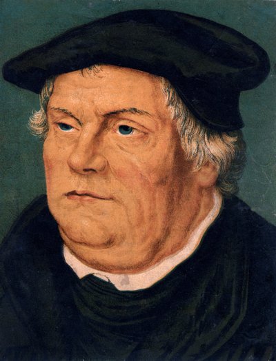 Martín Lutero, reformador protestante alemán del siglo XVI, siglo XIX de Unbekannt