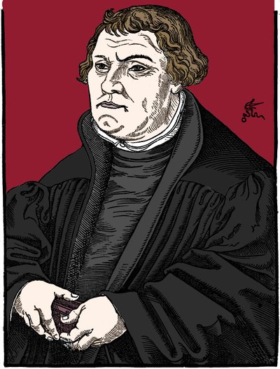 Martín Lutero, reformador protestante alemán, 1546 de Unbekannt