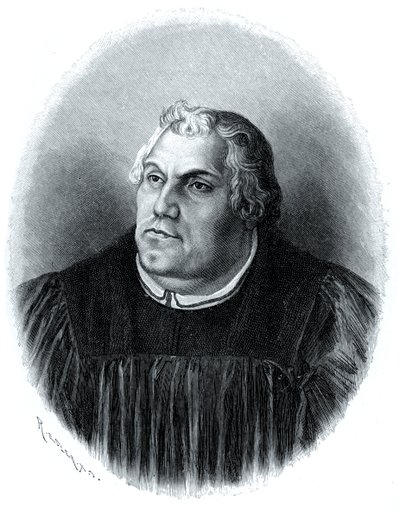 Martín Lutero, reformador de la iglesia protestante, 1903 de Unbekannt