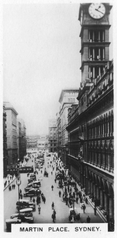 Martin Place, Sídney, 1928 de Unbekannt