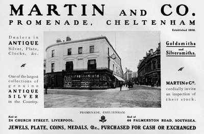 Martin y Co., Paseo, Cheltenham, 1909 de Unbekannt