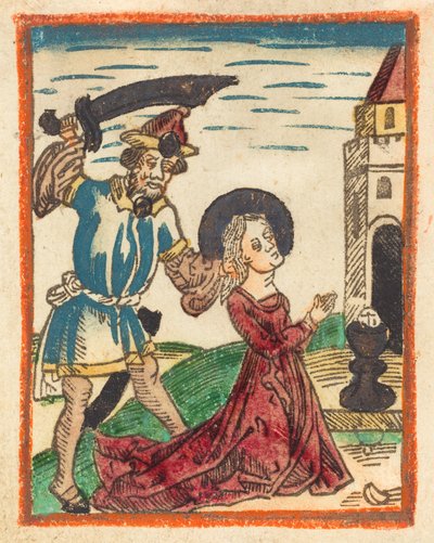 Martirio de Santa Bárbara, 1480-1490 de Unbekannt