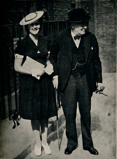 Mary Churchill y su padre de Unbekannt