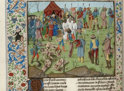 Masacre de los cristianos después de la Batalla de Nicópolis, ca 1470-1475 de Unbekannt