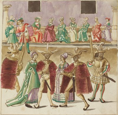 Mascarada, c. 1515 de Unbekannt