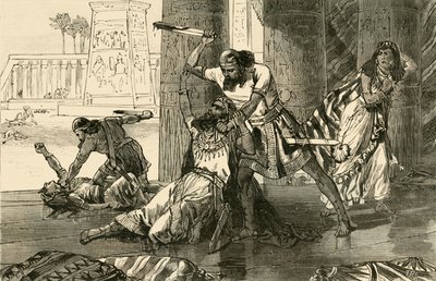 Masacre de los heveos por Simeón y Leví, 1890 de Unbekannt