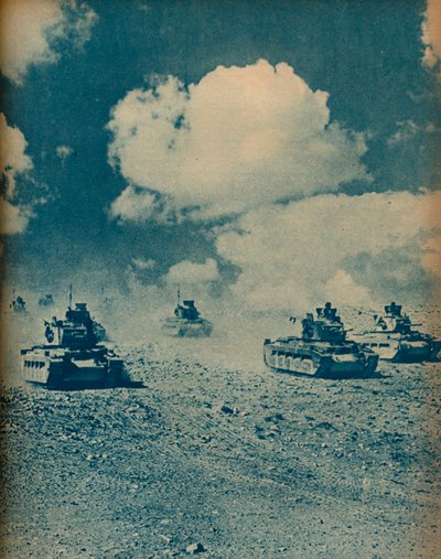 Matildas bailando vals en el desierto, 1942 de Unbekannt