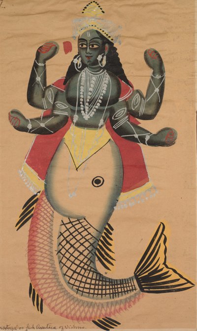 Matsya, Avatar pez de Vishnu, 1800s de Unbekannt