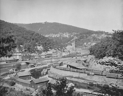 Mauch Chunk, Pensilvania, mostrando el Monte Pisgah, c1897 de Unbekannt