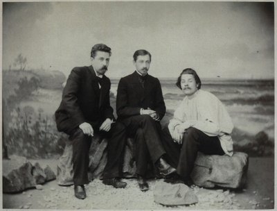Maxim Gorky, Ivan Bunin y Nikolai Teleshov, 1900 de Unbekannt