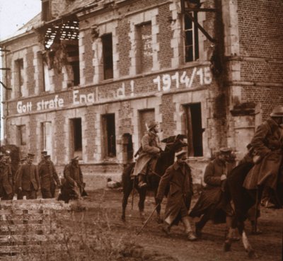 Que Dios castigue a Inglaterra, Bucy-le-Long, norte de Francia, c1914-c1918 de Unbekannt