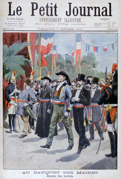 Banquete de los alcaldes, París, 1900 de Unbekannt