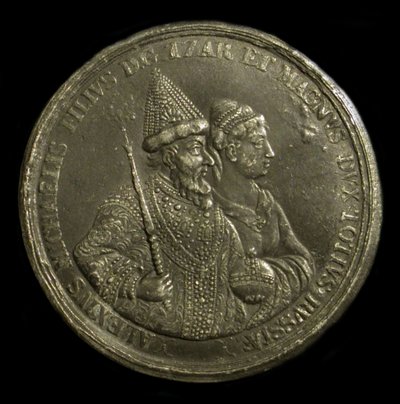 Medalla del Zar Alexis I de Rusia para celebrar el nacimiento de Pedro el Grande, ca 1775 de Unbekannt