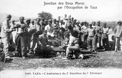 Personal médico del 2º batallón de la Legión Extranjera Francesa, Taza, Marruecos, 1904 de Unbekannt