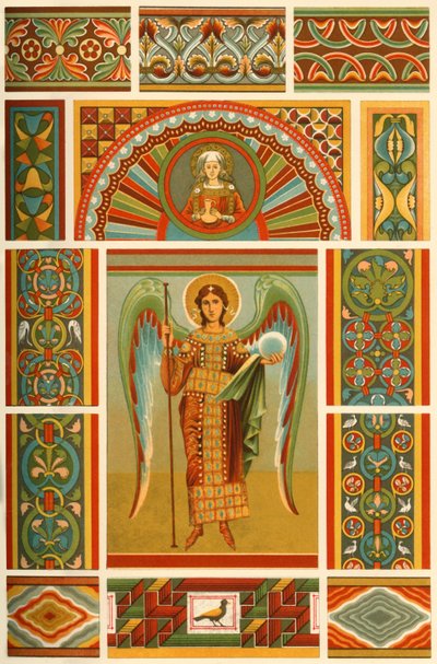 Pintura mural medieval, 1898 de Unbekannt