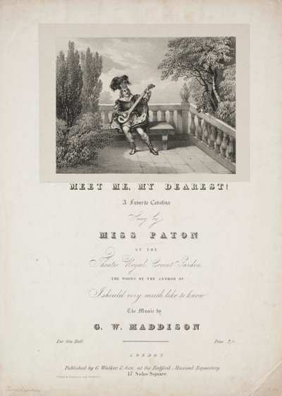 ¡Encuéntrame, mi querido!, 1800s de Unbekannt