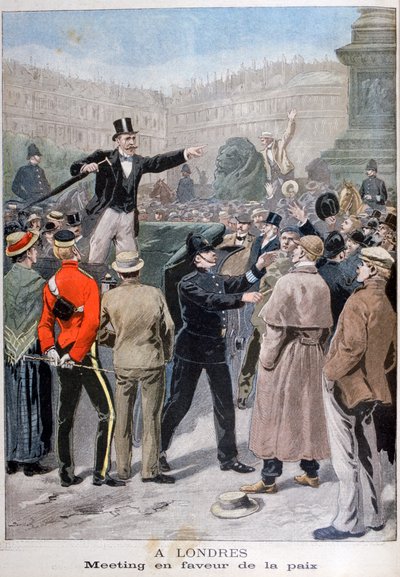 Reunión a favor de la paz, Londres, 1899 de Unbekannt