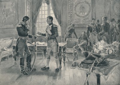Encuentro de Napoleón y Tolstoi en París, 1807, 1896 de Unbekannt
