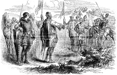 Encuentro de Stephen y el Príncipe Enrique en Wallingford, Oxfordshire, 1153 de Unbekannt
