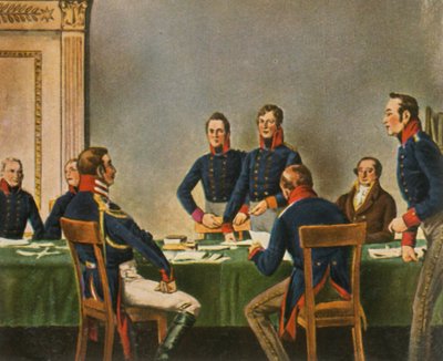 Reunión de la Comisión de Reorganización en Königsberg, 9 de julio de 1807, 1936 de Unbekannt