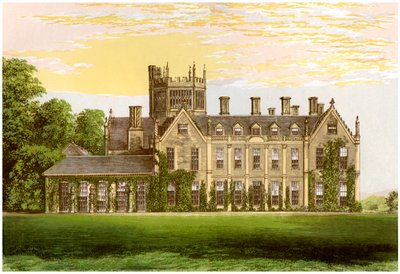 Melbury House, Dorset, hogar del Conde de Ilchester, c1880 de Unbekannt