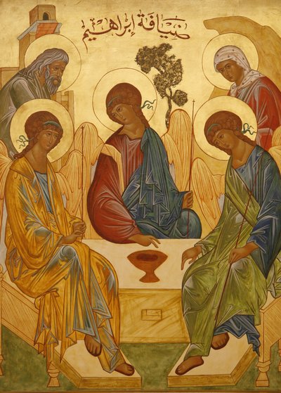 Icono melkita: la trinidad de Abraham, Nazaret, Israel de Unbekannt