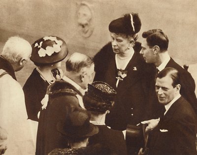 Memorial a Su Padre Inaugurado, Castillo de Windsor, 23 de abril de 1937 de Unbekannt