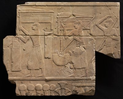 Hombres llevando equipo funerario, 667-647 a.C. de Unbekannt