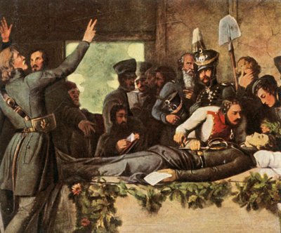 Hombres del Cuerpo Libre de Lützow con el cuerpo de Körner, 26 de agosto de 1813 de Unbekannt