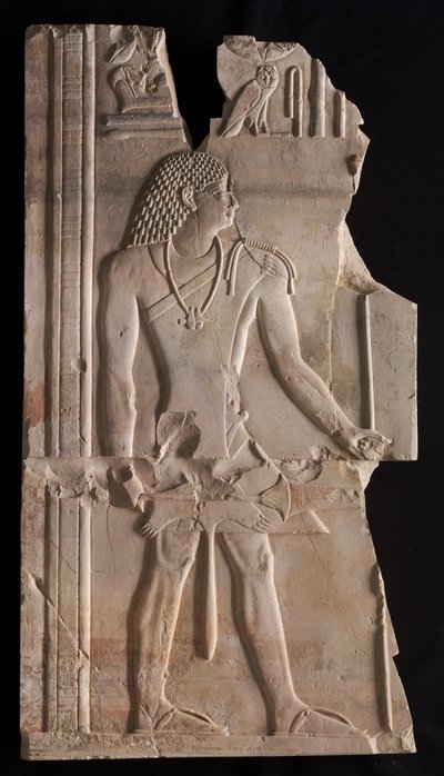 Mentuemhat como sacerdote con bastón y cetro, c. 667-647 a.C. de Unbekannt