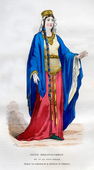 Reina merovingia, siglos V-VIII, 1882-1884 de Unbekannt