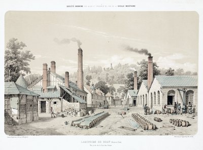 Metales, zinc, laminadores de zinc en Bray, Francia de Unbekannt