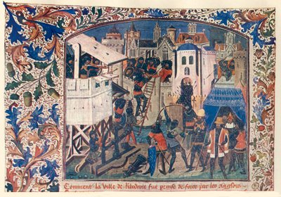 Métodos de guerra durante la Guerra de los Cien Años, c. 1400, c. 1930 de Unbekannt