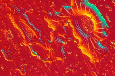 Micrografías (Luz) Acero inoxidable con depósito de sílice coloidal de Unbekannt